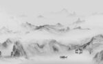 中式高端风景山水 tif分层