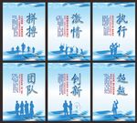 企业文化展板宣传标语海报励志