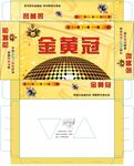 黄金冠包装展开图