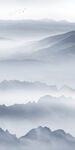 水墨山水玄关背景 tif分层