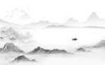 最新客厅新山水画 TIF分层