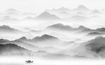 水墨最新背景山水 TIF分层