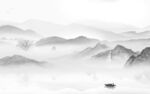 客厅意境新山水画 TIF分层