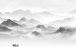 新中式意境新山水画 TIF分层