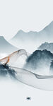 中国风背景画新山水 tif分层