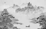 国画新灰色背景墙 TIF分层