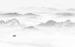 大气灰色高雅山水 TIF分层