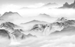最新墙画意境山水 TIF分层