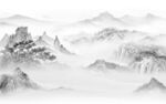 高端客厅最新山水 tif分层
