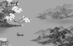 中国风新品背景山水 TIF分层