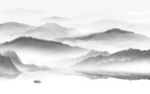 现代 灰色新山水画 TIF分层