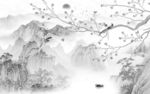 花鸟 客厅最新山水 TIF分层
