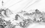 背景墙意境新款山水 TIF分层