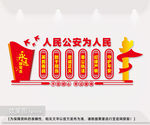 人民公安警察局文化墙