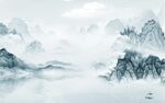 意境中式最新山水 tif分层