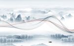 线条 新款别墅山水 tif分层