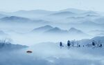 新中式别墅客厅山水 tif分层