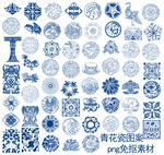青花瓷纹理素材