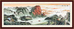 靠山风水画