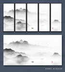 山水画晶瓷画