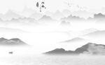 电视背景墙山水 TIF分层