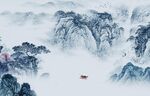 高清 客厅电视山水 TIF分层