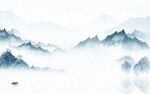 中式客厅新品山水 TIF分层