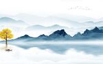 别墅高端山水新画 TIF分层