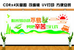 学校食堂餐厅文化墙