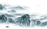 现代高档背景山水 TIF分层