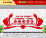 红色物业文化墙