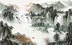 中国风别墅现代山水 TIF分层