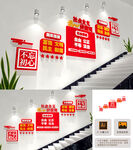 社会主义核心价值观楼梯文化墙