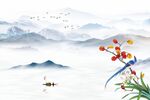 新中式背景墙
