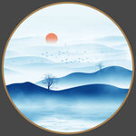 新中式山水画