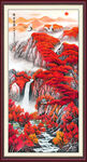 国画山水画玄关
