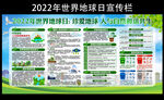 2022年世界地球日宣传栏