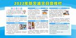 2022年防灾减灾日展板