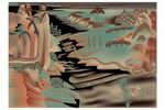 敦煌壁画172窟盛唐山峦山水画
