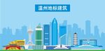 温州地标建筑剪影
