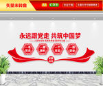 永远跟党走文化墙