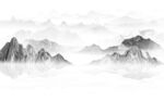 山水水墨画