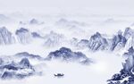 简约高清画山水 TIF分层图