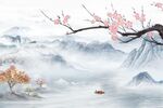 新中式背景墙