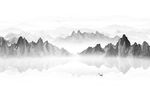山水水墨画