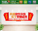 真抓实干文化墙