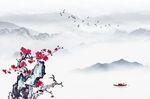新中式背景墙