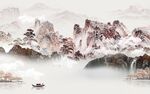 最新客厅电视山水 TIF分层