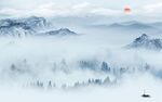 意境电视背景山水 TIF分层