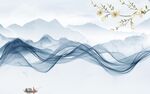 高清 意境山水背景 tif分层